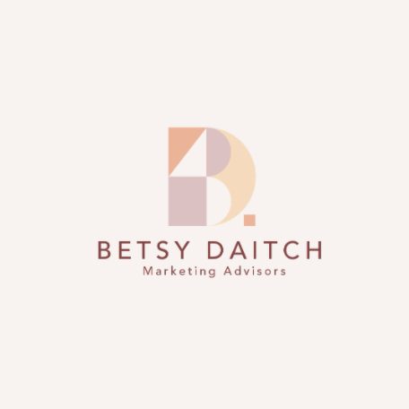 branding design in shades of pink, maroon and peach