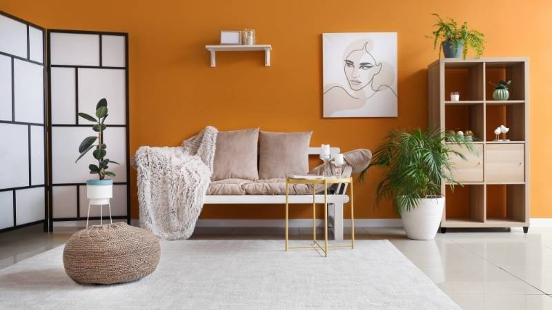 Living Room Trends Orange Tones - Calgary Interiors